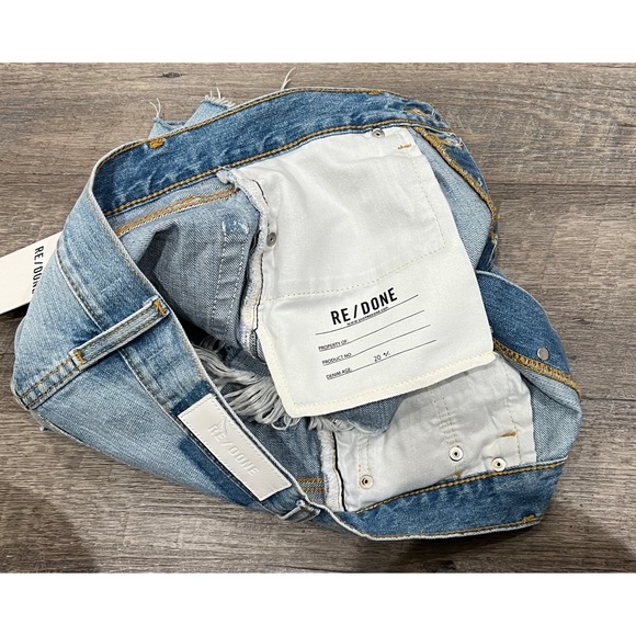NWT RE/DONE 90's Low Slung Denim Shorts Size 25 - Picture 7 of 7
